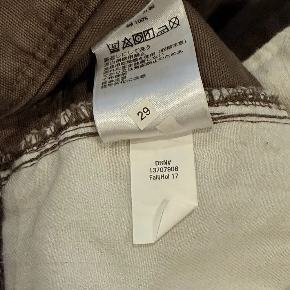 Eddie Bauer Specially Dyed Canvas Five Pocket Pant Brown 38x30 [Measures 40x30]